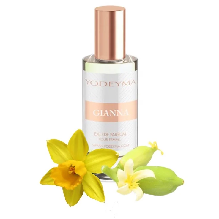Yodeyma Gianna Apa de parfum pentru femei, nuante de floare de Papaya, narcisa, mosc, perfect pentru femeia delicata si sofisticata, 15ml