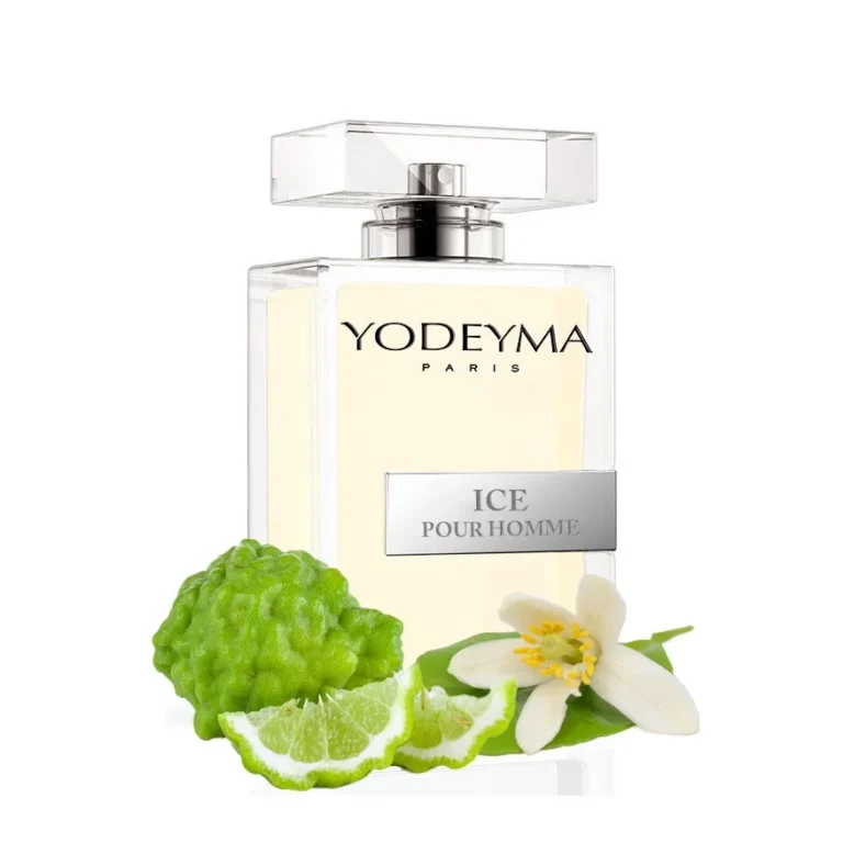 Yodeyma Ice Pour Homme Apa de parfum pentru barbati, nuante de bergamota, Floare de Pomelo si mosc alb, pentru barbatul modern si dinamic, 100ml