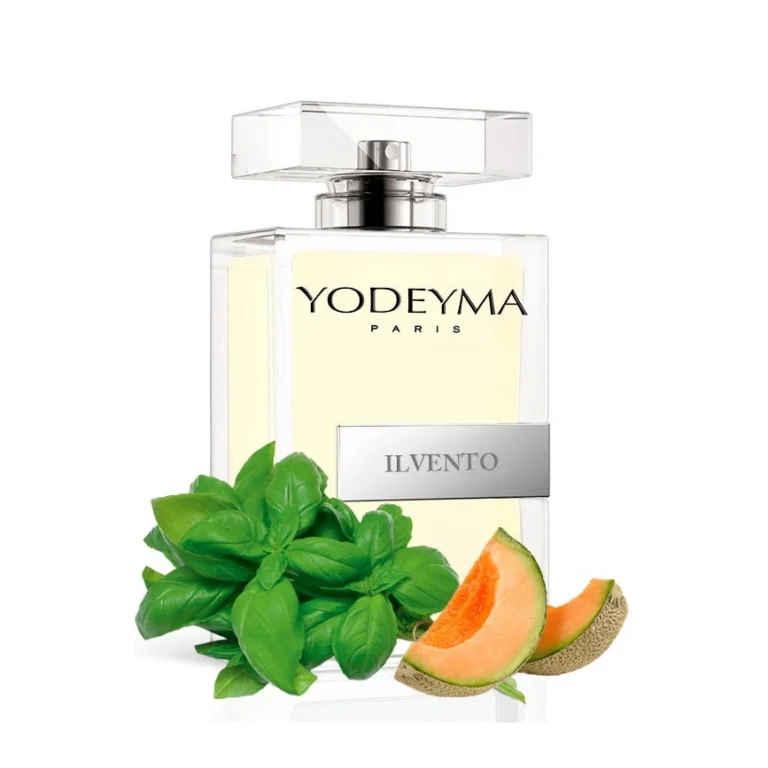 Yodeyma Ilvento Apa de parfum pentru barbati, nuante de pepene, busuioc si lemn, pentru barbatul dinamic si carismatic, 100ml