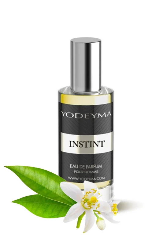 Yodeyma Instint Mini Apa de parfum pentru barbati, nuante de azahar, lavanda si vanilie, masculinitate calma si rafinata, 15ml – prezentarea produsului