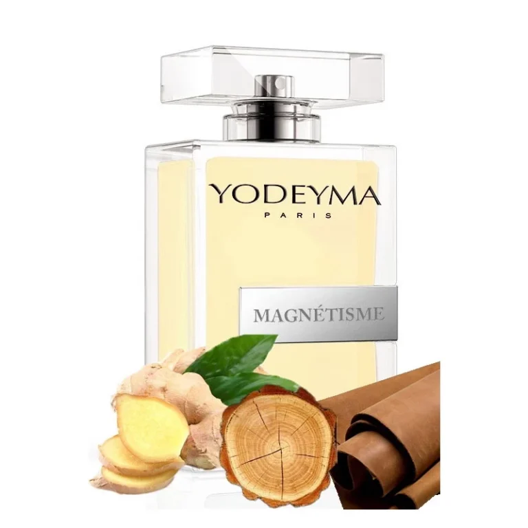 Yodeyma Magnétisme Apa de parfum pentru barbati, nuante de ghimbir, piele si lemn, creat pentru barbatul cu o prezenta magnetica si impunatoare, 100ml