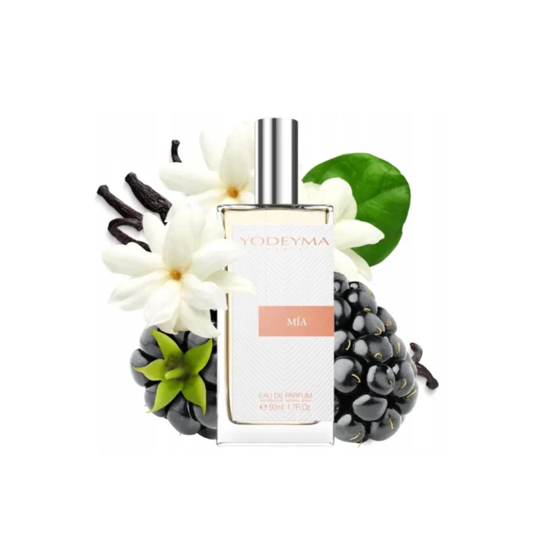 Yodeyma Mia Apa de parfum pentru femei, nuante de zmeura neagra, iasomie de Sambac si vanilie, pentru femeia rafinata si plina de pasiune, 50ml