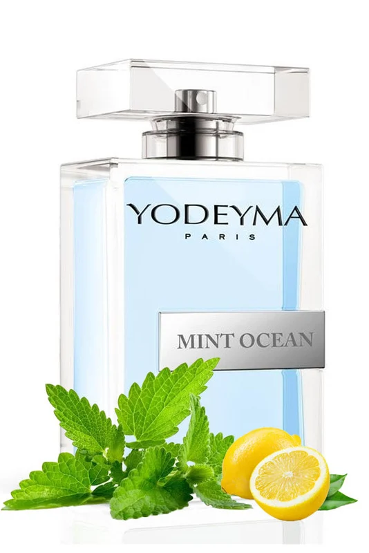 Yodeyma Mint Ocean Apa de parfum pentru barbati, nuante de menta, lamaie si busuioc, pentru barbatul activ, care isi doreste un suflu de libertate si forta in fiecare zi, 100ml – prezentarea produsului