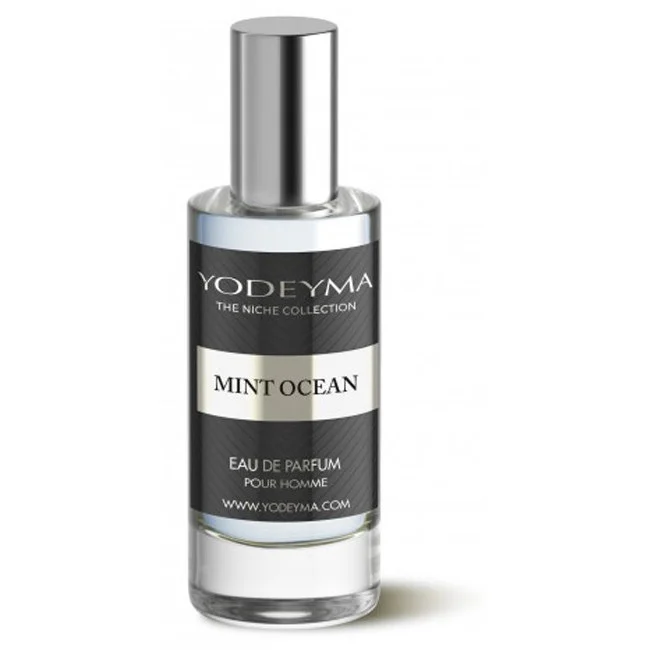 Yodeyma Mint Ocean Apa de parfum pentru barbati, nuante de menta, lamaie si busuioc, pentru barbatul activ, care isi doreste un suflu de libertate si forta in fiecare zi, 15ml