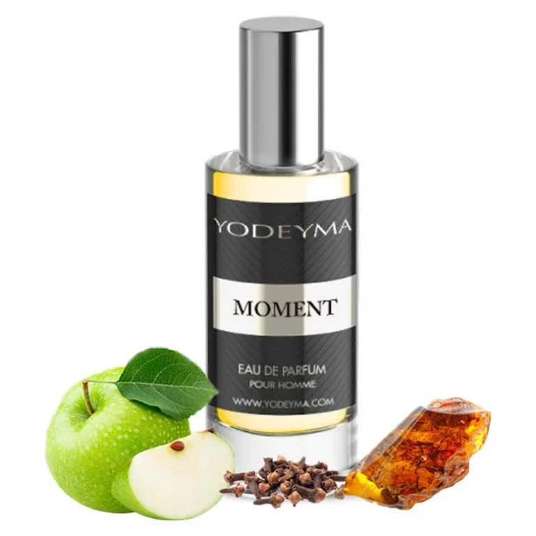 Yodeyma Moment Apa de parfum pentru barbati, nuante de mar, cuisoare si chihlimbar, pentru barbatul sofisticat si plin de incredere, 15ml