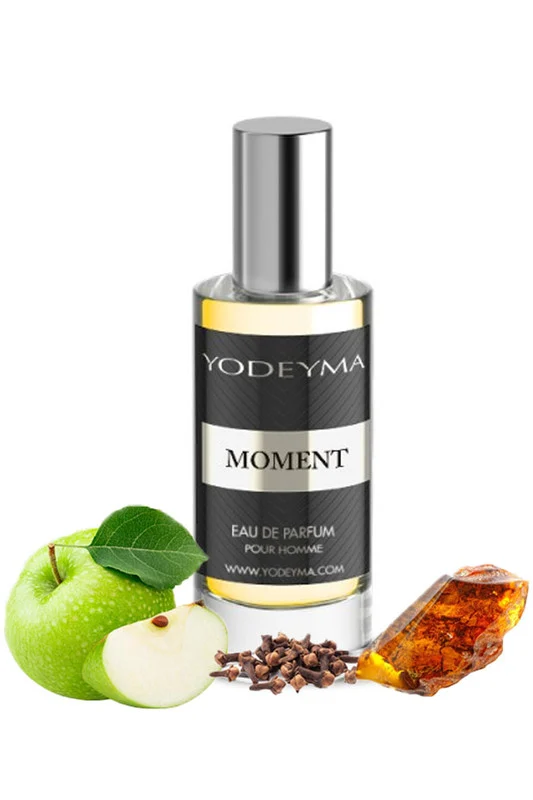 Yodeyma Moment Apa de parfum pentru barbati, nuante de mar, cuisoare si chihlimbar, pentru barbatul sofisticat si plin de incredere, 15ml – prezentarea produsului