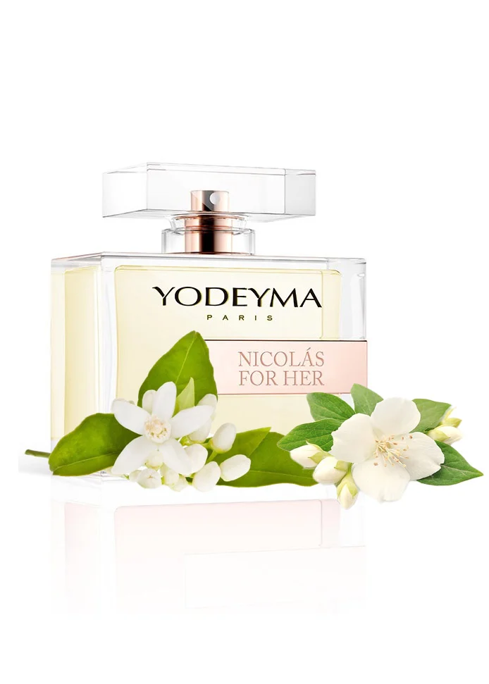 Yodeyma Nicolas for Her Apa de parfum pentru femei, nuante de azahar, iasomie si mosc alb, pentru femeia rafinata si sofisticata, 100ml – prezentarea produsului