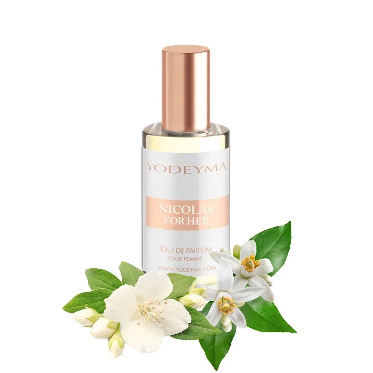Apa de parfum Yodeyma Nicolas for Her, nuanțe de azahar și iasomie, 15ml