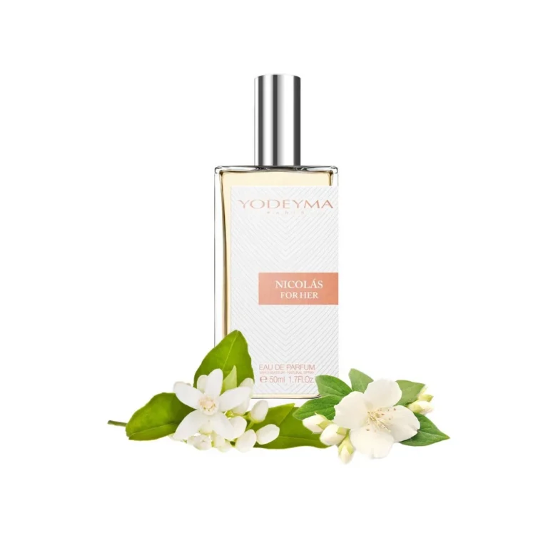 Yodeyma Nicolas for Her Apa de parfum pentru femei, nuante de azahar, iasomie si mosc alb, pentru femeia rafinata si sofisticata, 50ml