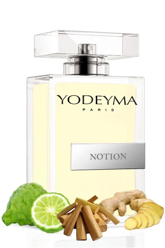 Yodeyma Notion Apa de parfum pentru barbati, nuante de bergamota, ghimbir si Sándal, pentru barbatul modern, 100ml