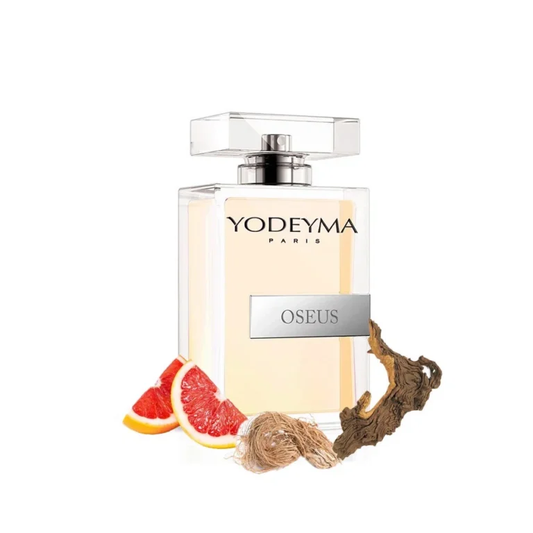 Yodeyma Oseus Apa de parfum pentru barbati, nuante grapefruit, vetiver si lemn uscat, pentru barbatul dinamic si increzator, 100ml