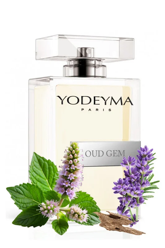 Yodeyma Oud Gem Apa de parfum pentru barbati, nuante de Oud, pachuli si lavanda, pentru barbatul carismatic si puternic, 100ml – prezentarea produsului