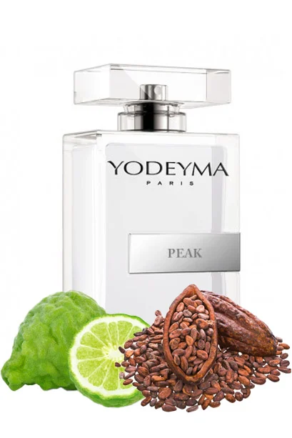 Yodeyma Peak Apa de parfum pentru barbati, nuante de bergamota, piele si cacao, pentru barbatul care isi doreste sa cucereasca fiecare moment, 100ml – prezentarea produsului