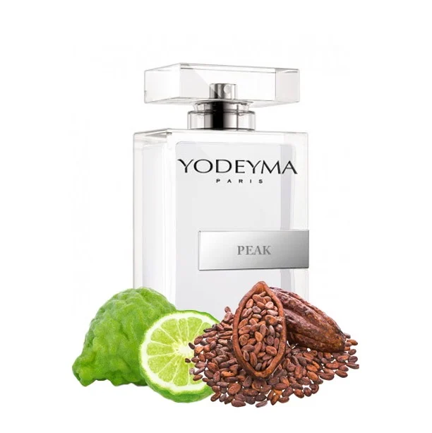 Yodeyma Peak Apa de parfum pentru barbati, nuante de bergamota, piele si cacao, pentru barbatul care isi doreste sa cucereasca fiecare moment, 100ml