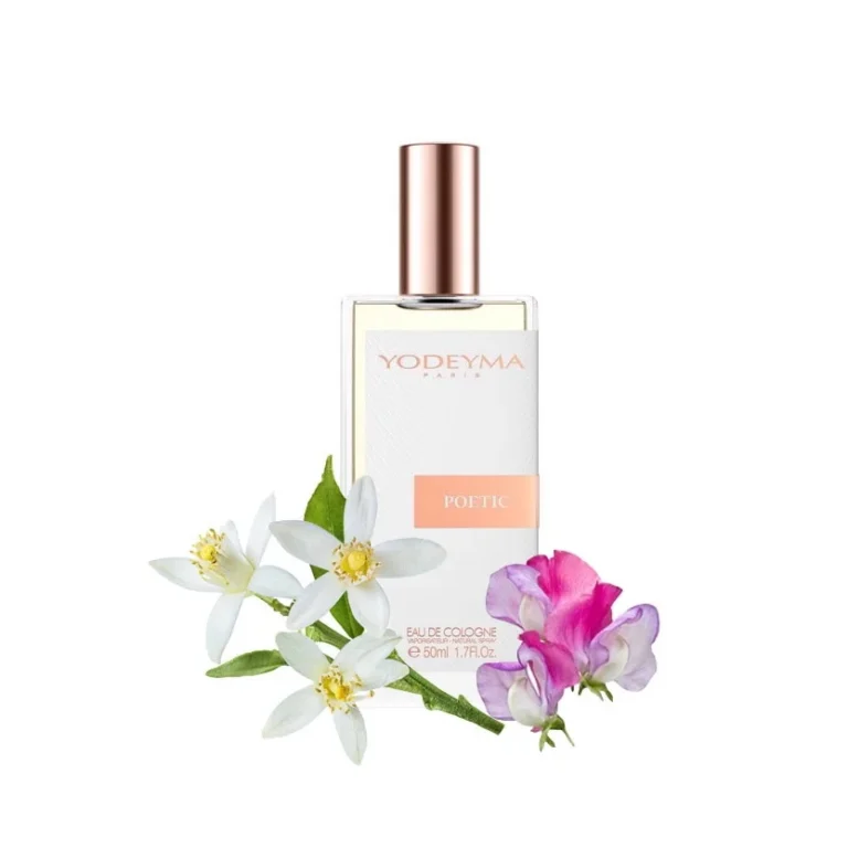 Yodeyma Poetic Apa de parfum pentru femei, nuante de floare de lamaie, mazare dulce si mosc alb, pentru femeia romantica si sofisticata, 50ml