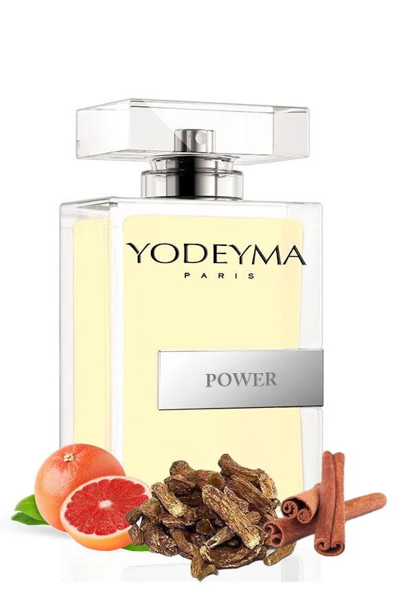Yodeyma Power Apa de parfum pentru barbati, nuante de grapefruit, scortisoara si pachuli, dedicat barbatului carismatic si plin de energie, 100ml