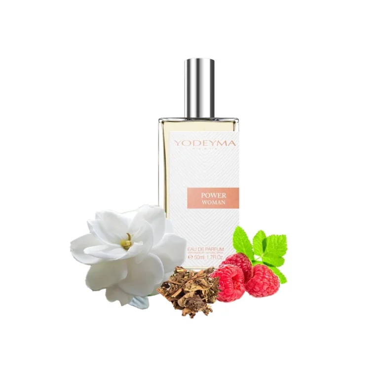 Yodeyma Power Woman Apa de parfum pentru femei, nuante de zmeura, gardenia si pachuli, pentru femeia puternica si pasionala, 50ml