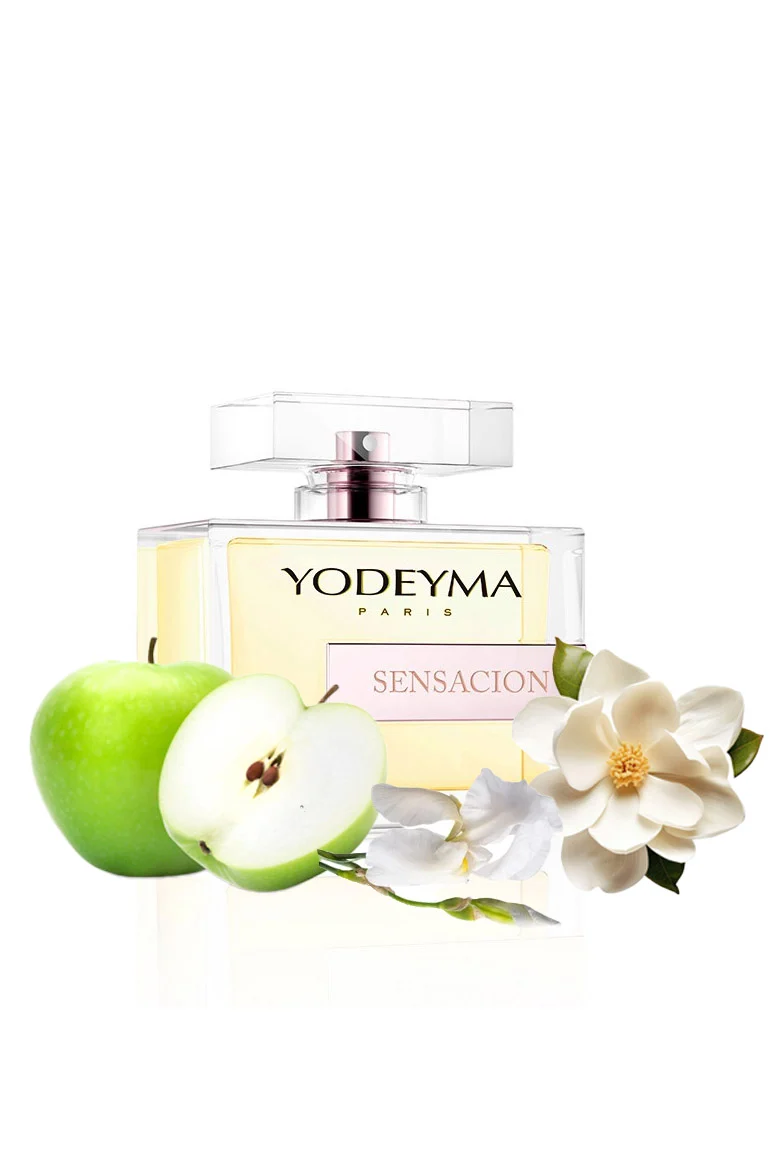 Yodeyma Sensación Apa de parfum pentru femei, nuante de mar verde, magnolia, iris alb, pentru femeia moderna, vibranta si sofisticata, 100ml – prezentarea produsului