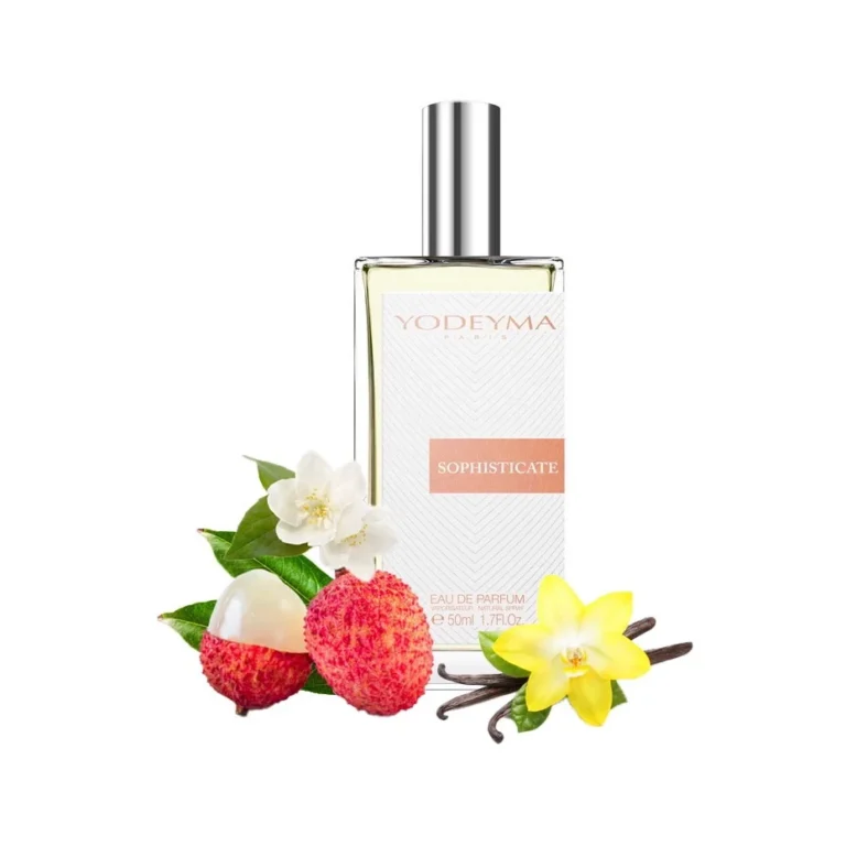 Yodeyma Sophisticate Apa de parfum pentru femei, nuante de licii, iasomie si vanilie, pentru femeia rafinata si sigura pe sine, 50ml