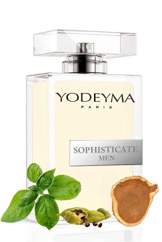 Yodeyma Sophisticate Men Apa de parfum pentru barbati, nuante de busuioc, cardamon si cedru, pentru barbatul modern care emana stil si incredere, 100ml – prezentarea produsului