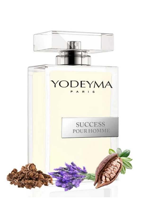 Yodeyma Success Pour Homme Apa de parfum pentru barbati, nuante de lavanda, cacao si pachuli, exprima eleganta, incredere si rafinament masculin, 100ml – prezentarea produsului