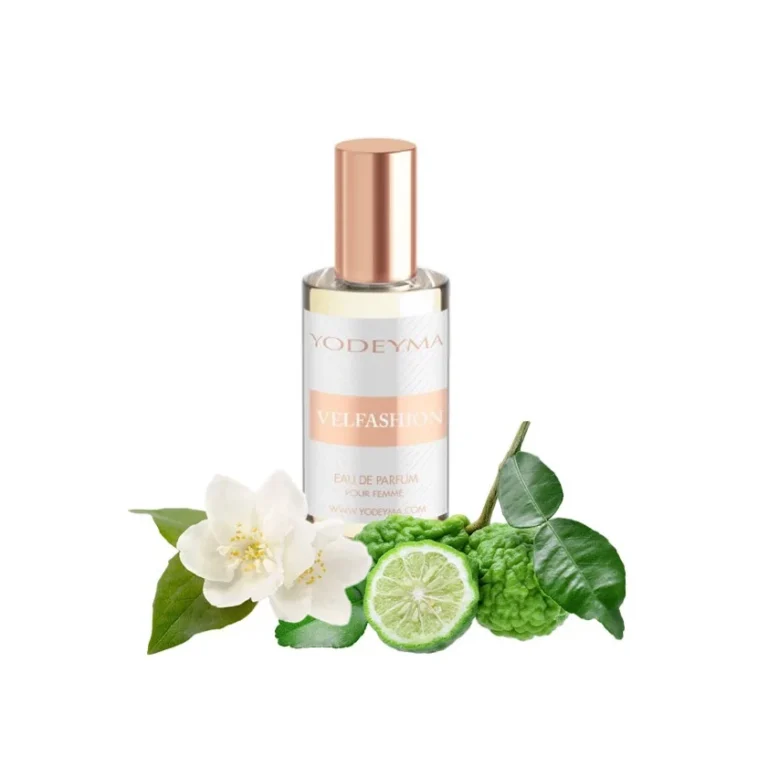 Yodeyma Velfashion Mini Apa de parfum pentru femei, nuante de bergamota, iasomie si vetiver, dedicat femeii increzatoare si sofisticate, 15ml
