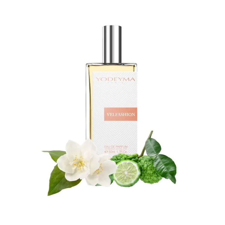 Yodeyma Velfashion Apa de parfum pentru femei, nuante de bergamota, iasomie si vetiver, dedicat femeii increzatoare si sofisticate, 50ml
