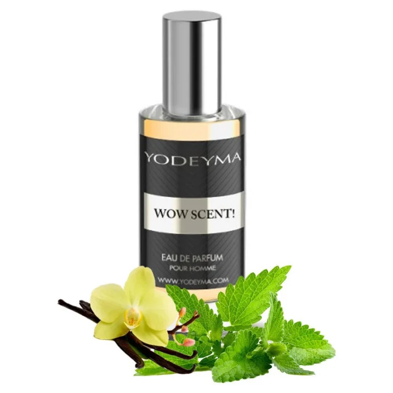 Yodeyma Wow Scent! Apa de parfum pentru barbati, nuante de menta, salvie si vanilie, surprinde perfect spiritul energic si carismatic al barbatului modern, 15ml
