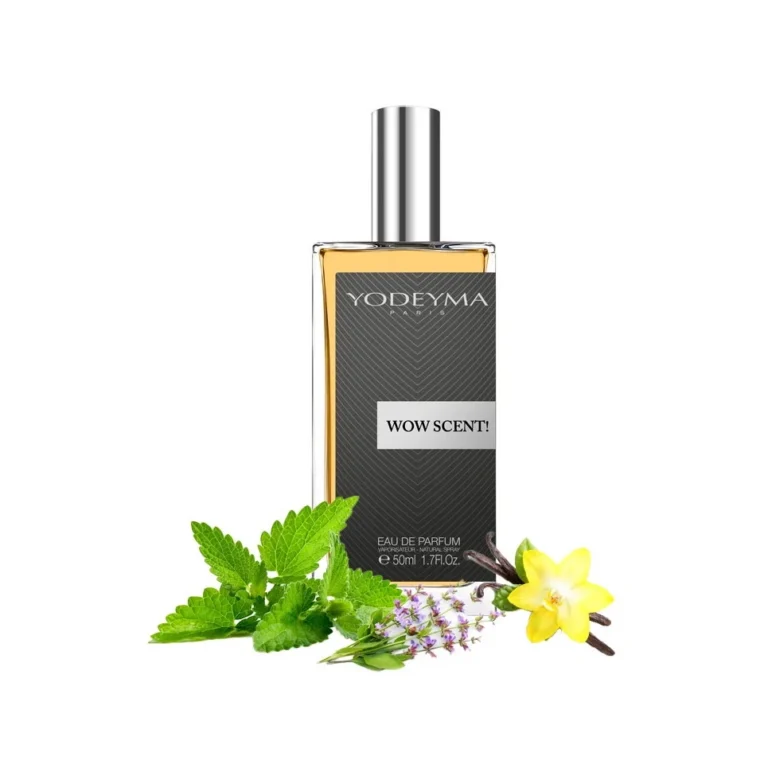 Yodeyma Wow Scent! Apa de parfum pentru barbati, nuante de menta, salvie si vanilie, surprinde perfect spiritul energic si carismatic al barbatului modern, 50ml